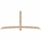 Ekena Millwork Bellingham Smooth Timber Gable Bracket, Douglas Fir, 108"W x 49"H x 1 1/2"D x 5 1/2"F, 11/12 Pitch GBW108X49X0206BEL00SDF - alternate 1